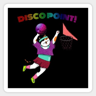 Calico Cat Perfoming Disco Slam Dunk Sticker